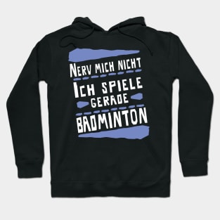 Badminton Federball Männer Frauen Spruch Hoodie